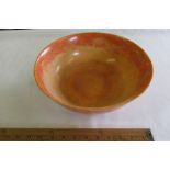 Pilkington's Royal Lancastrian Orange 'uranium oxide' glaze bowl, 28cm dia.