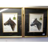 *Arthur Delaney pair of horse portraits: 'I Say' owned by Louis Freedman, trained by W.