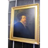 Flemish School 19th century “Portrait of Rubens”, 34” x 25.5”, oil on canvas, Watts frame.