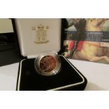 2007 gold proof sovereign, cased, No. 5553.