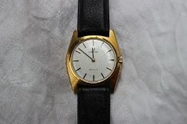 A Gentleman's Omega De Ville manual wind gold plated wristwatch,