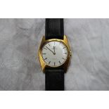 A Gentleman's Omega De Ville manual wind gold plated wristwatch,