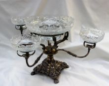 An electroplated table centrepiece,