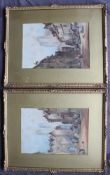 J Casey Balloter and Loch Nagar Watercolour Label verso 38 x 26cm Together with a companion (a