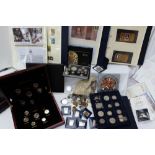 Commemorative covers together with commemorative coin covers, Churchill stamps,