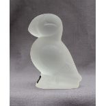 A Royal Krona Sweden glass puffin, RSPB Svenst Glas,