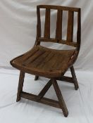 A 19th century continental provincial chair, with a slat back,