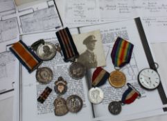 A set of three World War 1 medals including the British War Medal and the Victory medal issued to 2.