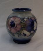 A Moorcroft pottery globe shape vase,