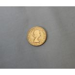 An Elizabeth II gold sovereign dated 1967