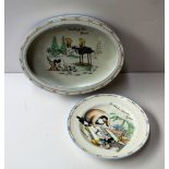 A Paragon pottery "Baby's plate",