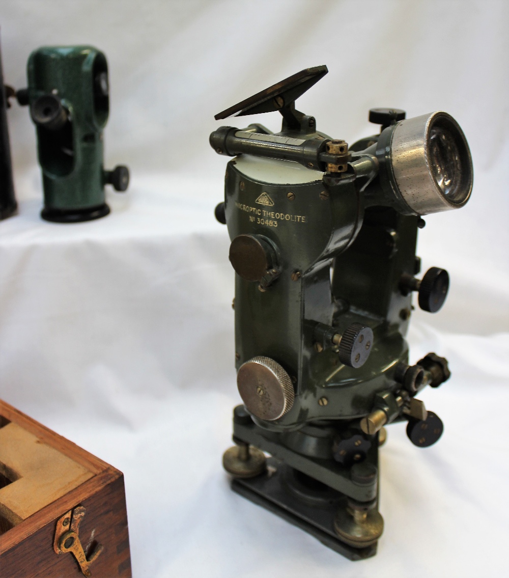 A Microptic theodolite No.30483 together with a Azimuth circle No. - Image 2 of 5