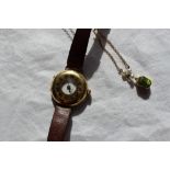 An Lady's 18ct yellow gold Rolex half hunter wristwatch,