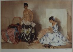 William Russell Flint Female figures in an interior A Limited edition print No.
