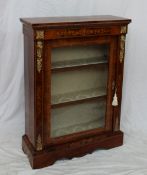 A Victorian walnut bookcase,