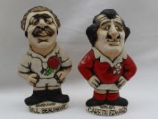 A John Hughes pottery Grogg of an English Rugby player "Bill Beaumont", 15.