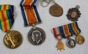 Two World War I medals including the Victory Medal and British War Medal, issued to 9256 PTE. W.G.