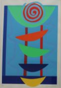 Sir Terry Frost (1915-2003) Orange Green and Blue Rhythm Limited edition Silkscreen print, No.