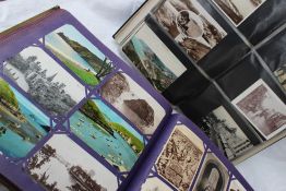Two postcard albums containing circa 620 postcards of South and West Wales