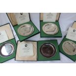 A set of five Elizabeth II Silver Limited Edition Plates, 1972,