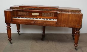 A John Broadwood mahogany square piano,