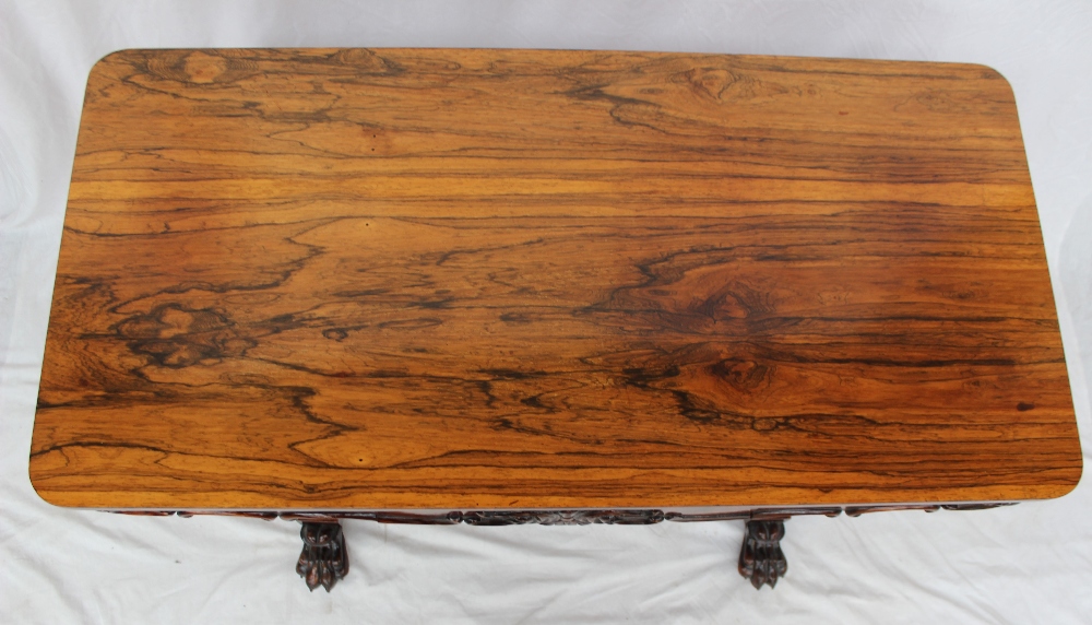 A Victorian rosewood side table, - Image 4 of 4