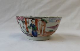 A 19th century Chinese porcelain tea bowl, decorated with figures, 10.
