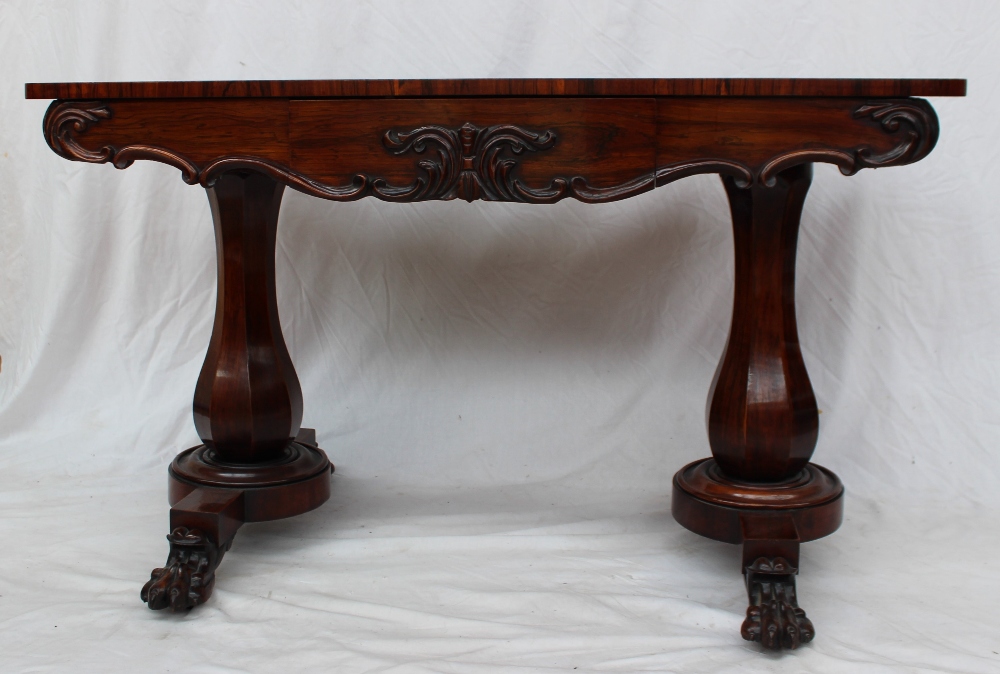 A Victorian rosewood side table, - Image 2 of 4