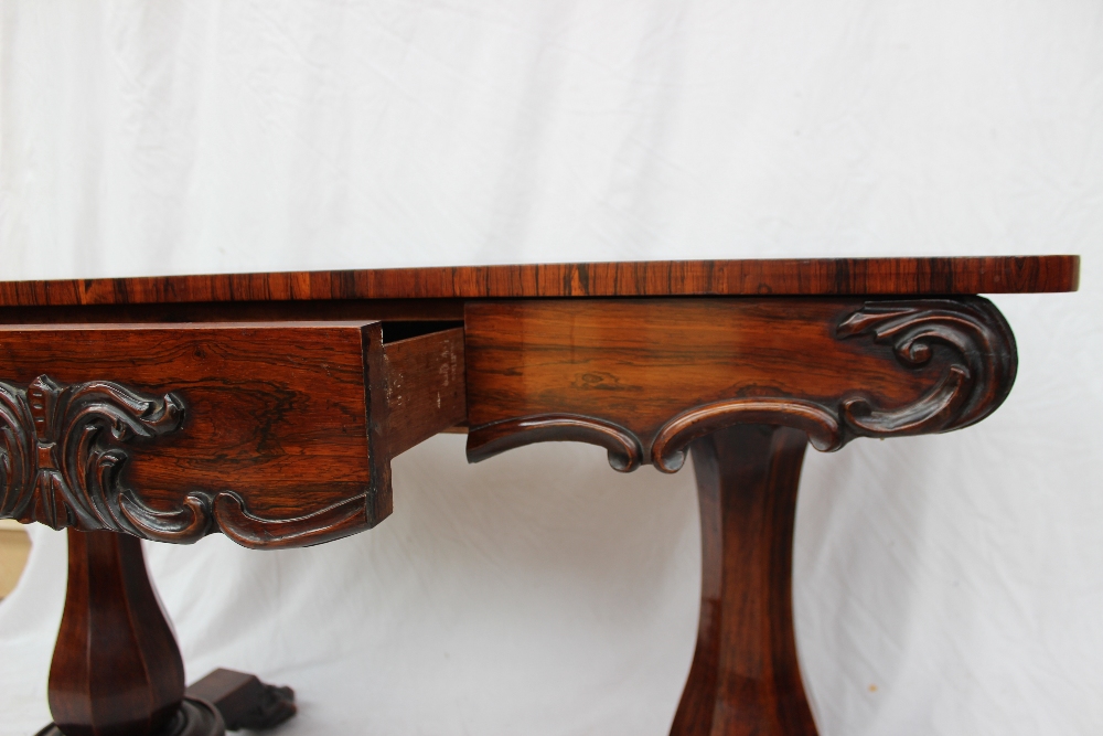 A Victorian rosewood side table, - Image 3 of 4