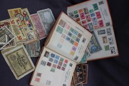 An improved postage Stamp Album and the Improved postage stamp album, containing world stamps,