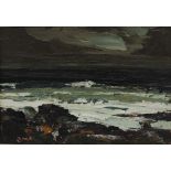 ***WITHDRAWN*** Donald McIntyre (1923-2009) Seascape Oil on board Initialled 22 x 32cm IMPORTANT: