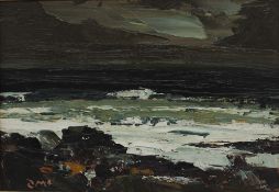 ***WITHDRAWN*** Donald McIntyre (1923-2009) Seascape Oil on board Initialled 22 x 32cm IMPORTANT: