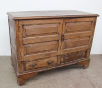 An 18th century and later mule chest,