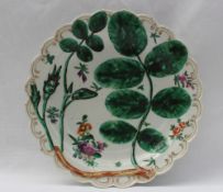 A Worcester "Blind Earl" pattern plate of typical form,
