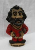 A John Hughes pottery Grogg depicting a Welsh Rugby player, with the No.