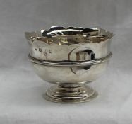 A Britannia standard silver pedestal bowl,