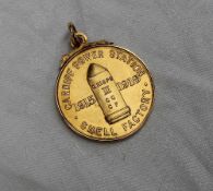 Of military and local interest - An 18ct yellow gold medallion,