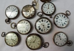 A George V silver hunter pocket watch,