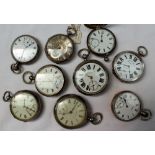 A George V silver hunter pocket watch,