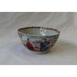 A 19th century Chinese porcelain tea bowl, decorated with figures, 10.