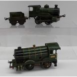 A Hornby clockwork O gauge 0-4-0 tank locomotive No.