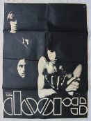Poster - The Doors, black and white poster showing four shaded figures,
