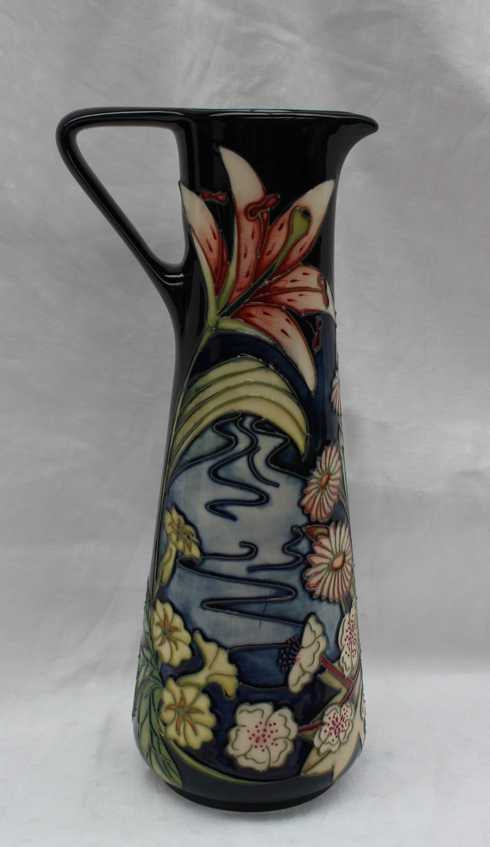 A Moorcroft limited edition jug, of tapering cylindrical form with triangular handle, - Image 4 of 6