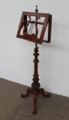 A Victorian mahogany music stand,