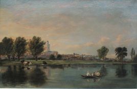 J F Tennant Upton - on - Severn Oil on canvas Signed and inscribed verso 49.