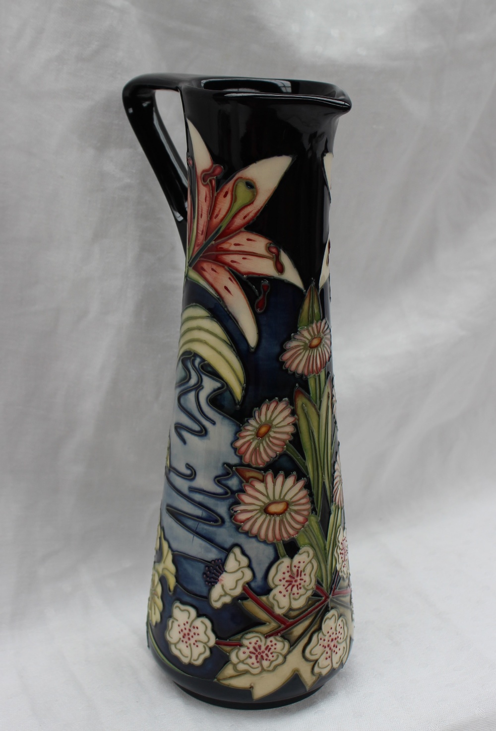 A Moorcroft limited edition jug, of tapering cylindrical form with triangular handle, - Image 3 of 6