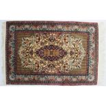 A silk rug,