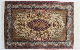 A silk rug,