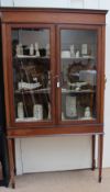 An Edwardian mahogany display cabinet,