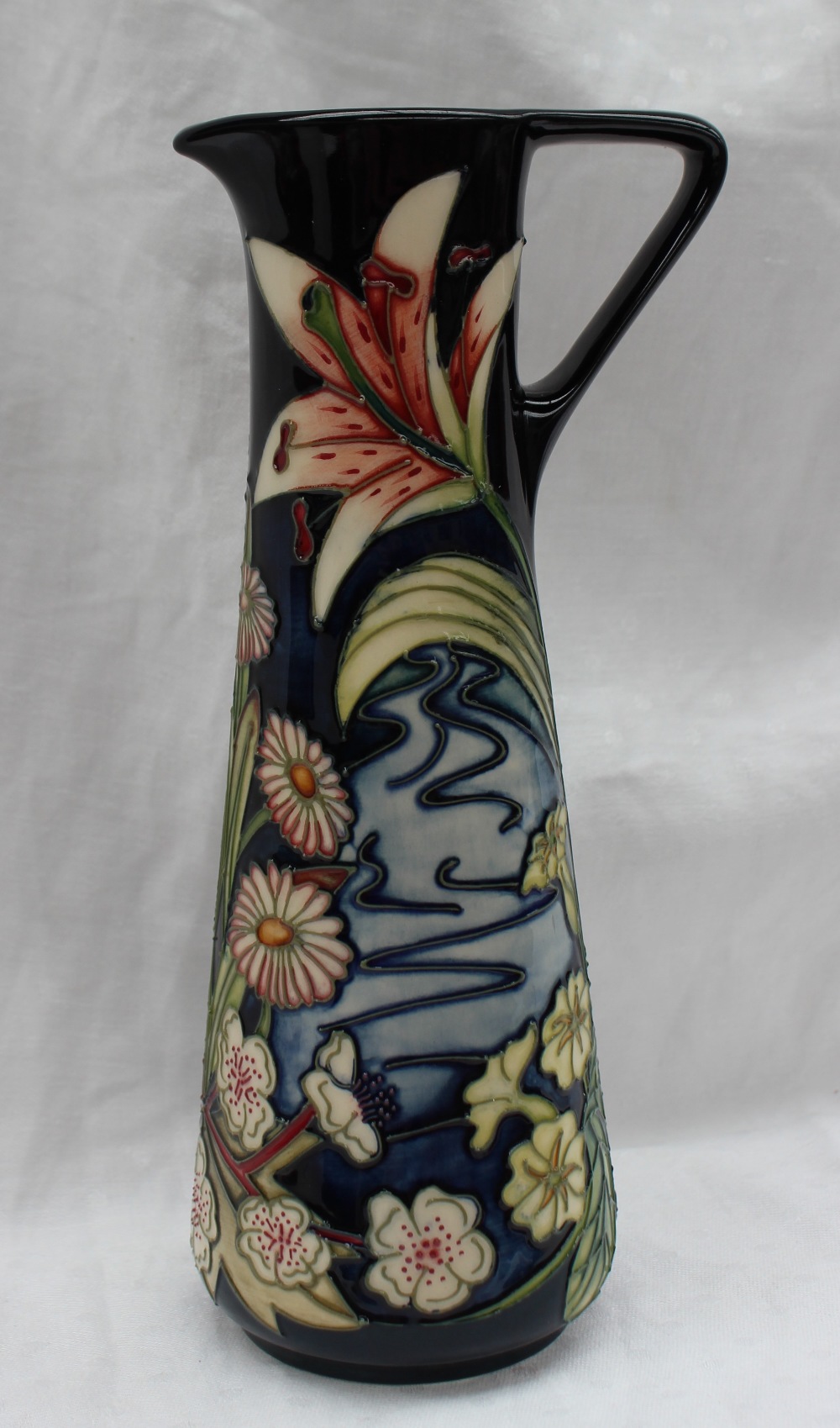 A Moorcroft limited edition jug, of tapering cylindrical form with triangular handle, - Image 2 of 6